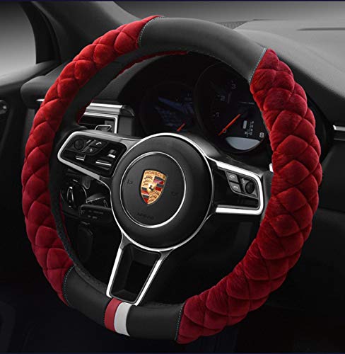 HAOKAY Luxurious Soft Plush Winter Steering Wheel Cover with...