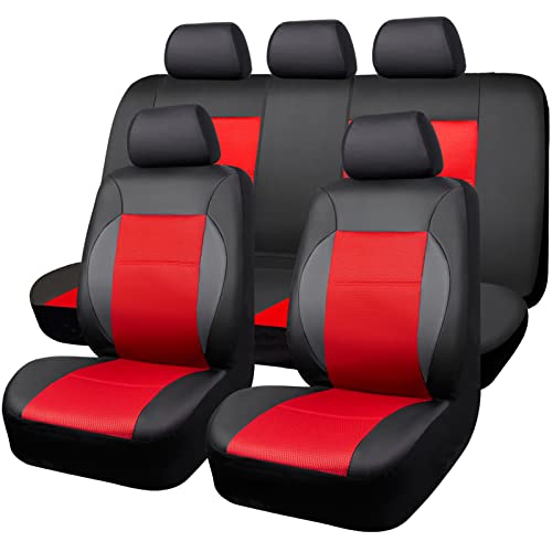 CAR PASS 11PCS Luxurous PU Leather Automotive Universal Seat...
