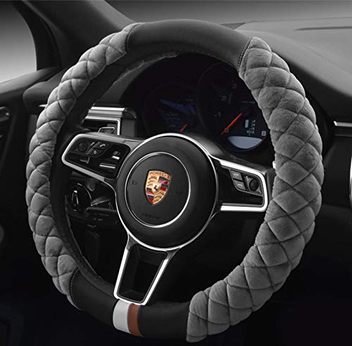 HAOKAY Luxurious Soft Plush Winter Steering Wheel Cover with...