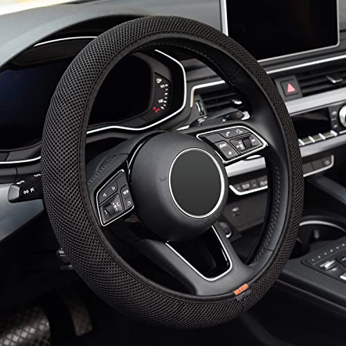 ZHOL Elastic Stretch Steering Wheel Cover Universal 15 Inch...