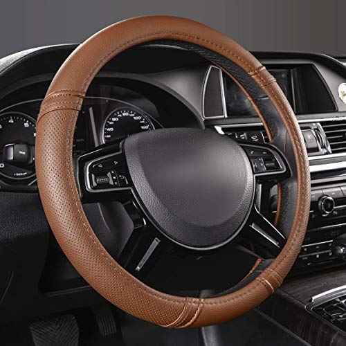 Car Pass Classical Leather Automotive Universal Steering Wheel...