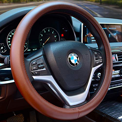 Valleycomfy Steering Wheel Covers Universal 15 inch - Genuine...