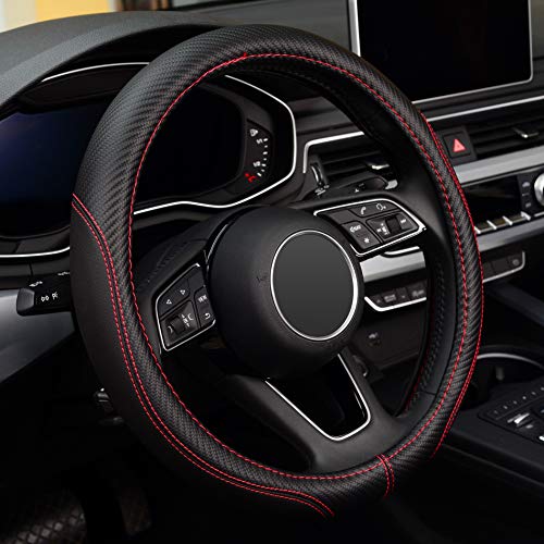 LABBYWAY Microfiber Leather Auto Car Steering Wheel...