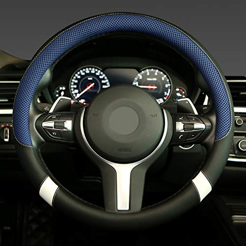 Steering Wheel Cover with Breathable Mesh Universal 15 inch...